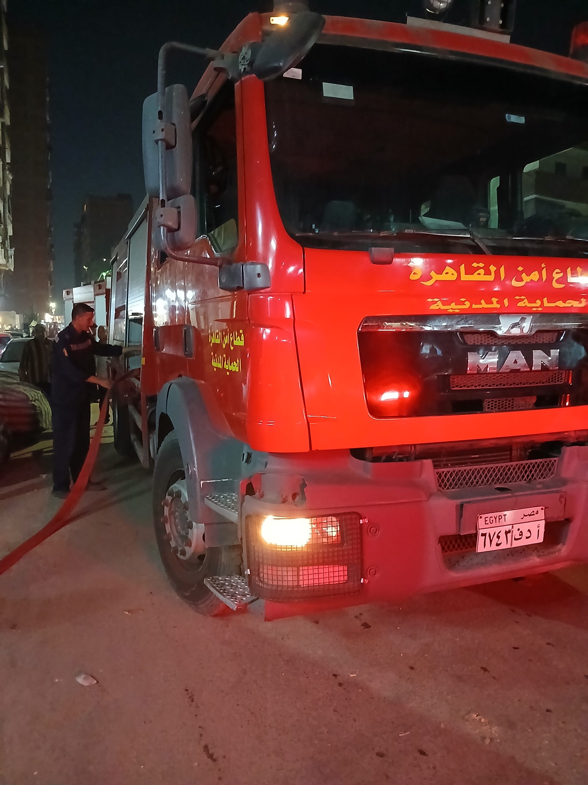 إندلاع حريق بشقة سكنية بمنطقة الأميرية